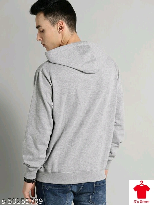 Classy Grey Modern Men Hoodie - XXL