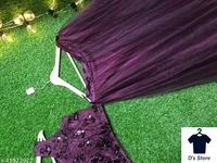 Wine Colour Lehenga Choli  - FreeSize