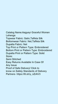 New Attractive Maroon Women Lehenge - SEMI STITCHED