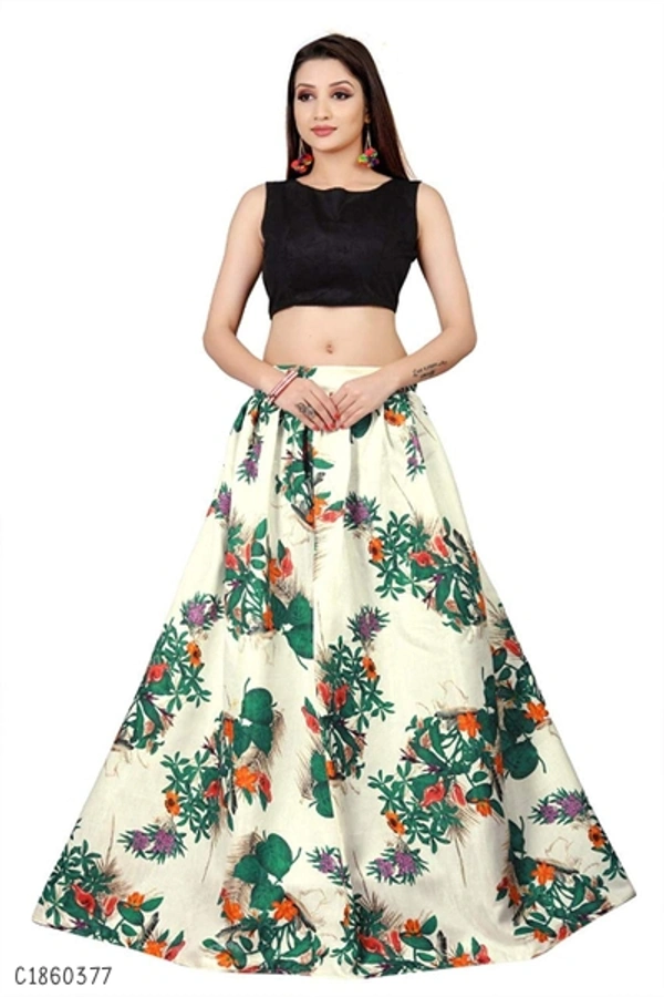 Pretty Printed Lehenga  - FreeSize