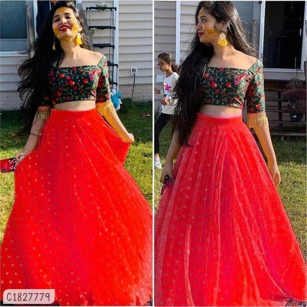 Stunning Zara Buti Lehenga - FreeSize