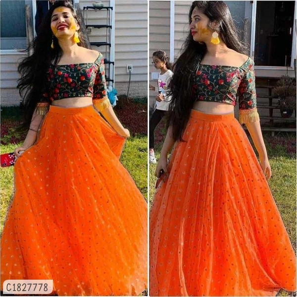 Stunning Zara Buti Lehenga - FreeSize