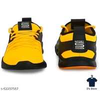 All New Mens Intesnse Running Yellow Sports Shoes - 6