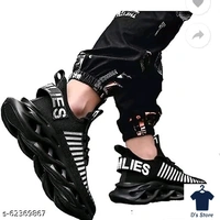 Mens Black Color Stylish Sports Shoe - 6