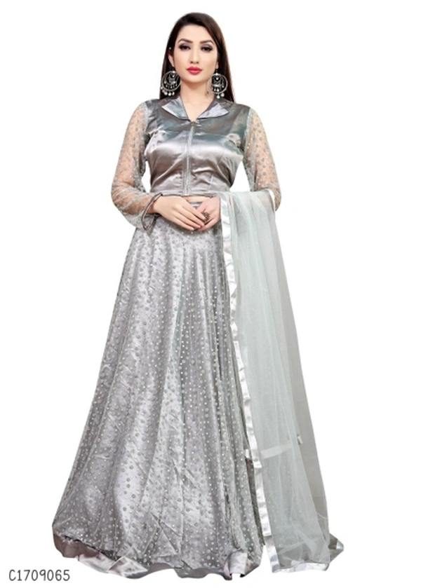 Glamorous Elegant Lehenga - Semi Stitched