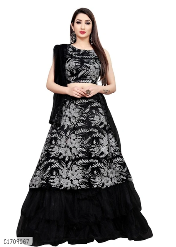 Glamorous Elegant Lehenga - Semi Stitched