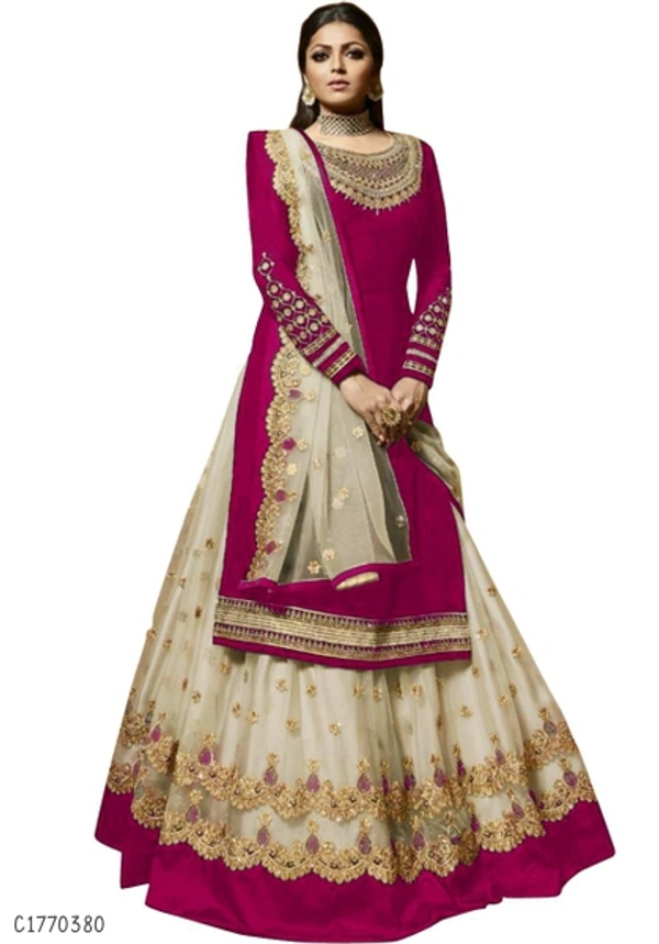 Latest Embroidered Georgette Lehenga  - Semi Stitched