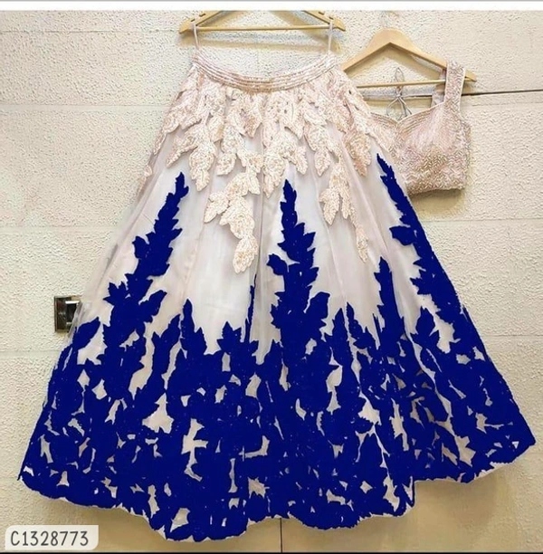 Varnam Authentic Diamond Work Lehenga - Semi Stitched