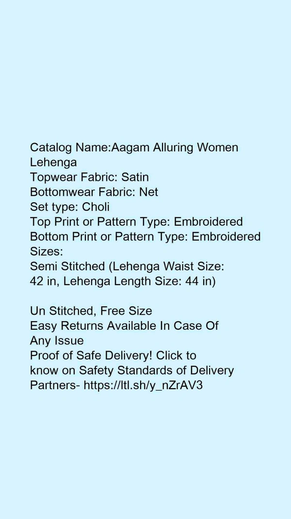 Agam Women Black Pink Net Lehenge - Un Stitched