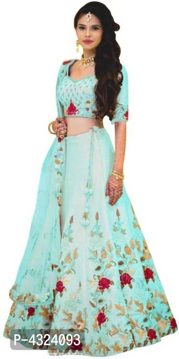 Latest Attractive Taffete Lehengas - Semi Stitched