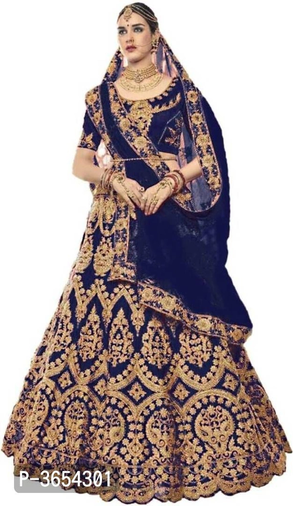 Gorgeous Silk Embroidered Lehengas Choli - Semi Stitched