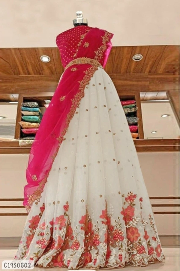 Gorgeous Embroidered Lehengas  - Semi Stitched