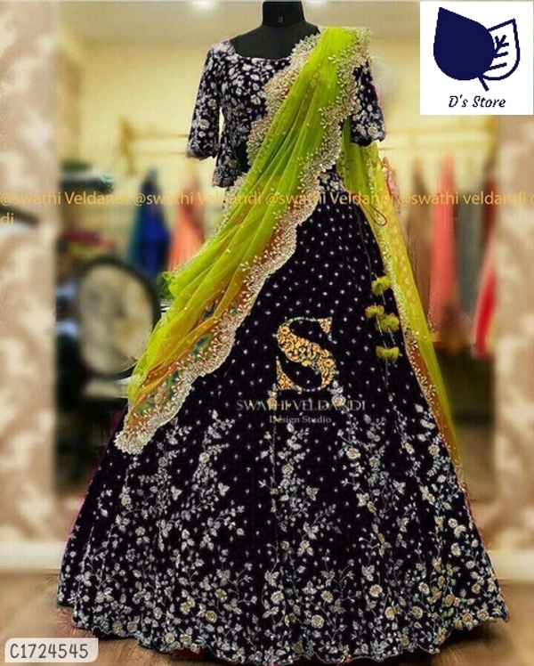Gorgeous Embroidered Silk Lehengas  - Semi Stitched