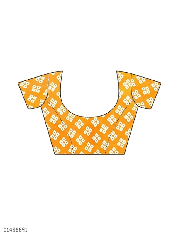 Elegant Printed Net Saree  - FreeSize