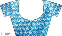 Elegant Printed Net Saree  - FreeSize