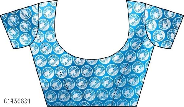 Elegant Printed Net Saree  - FreeSize