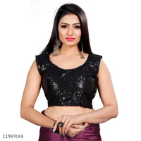 Unique Solid Satin Silk Saree  - FreeSize