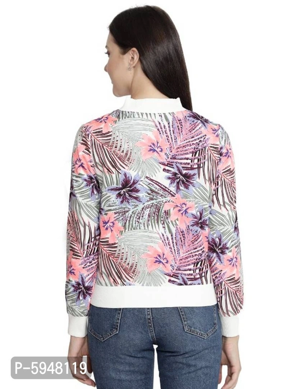 Trendy Printed Bomber Jackets - L