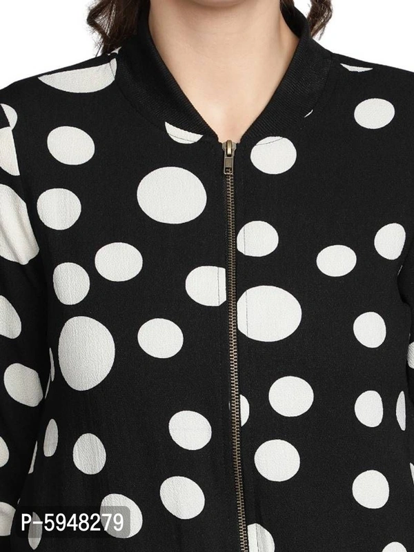 Trendy Printed Bomber Jackets - S