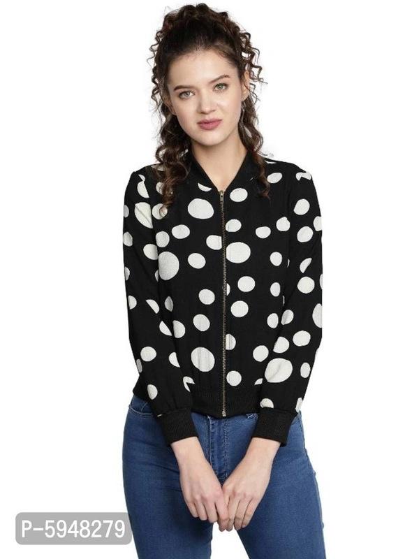 Trendy Printed Bomber Jackets - L