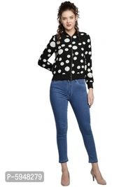 Trendy Printed Bomber Jackets - L