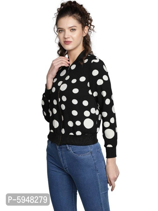 Trendy Printed Bomber Jackets - L