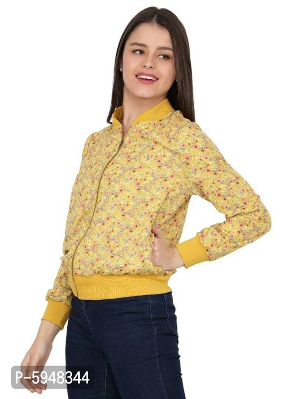 Trendy Printed Bomber Jackets - S