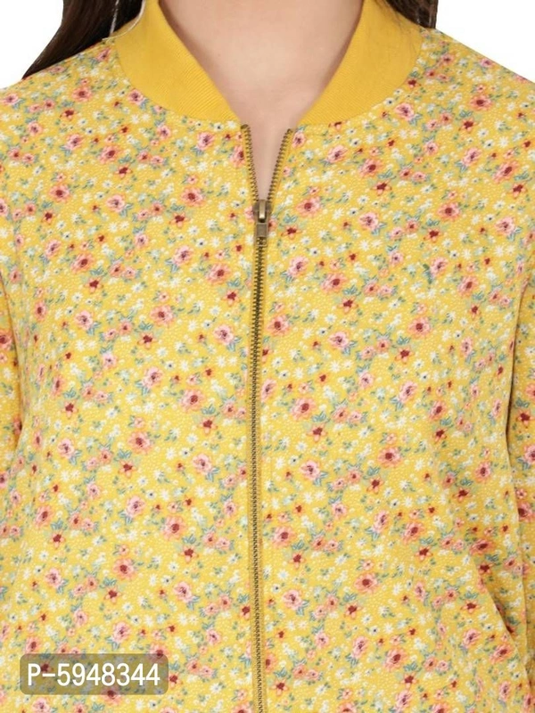 Trendy Printed Bomber Jackets - S