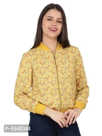 Trendy Printed Bomber Jackets - L