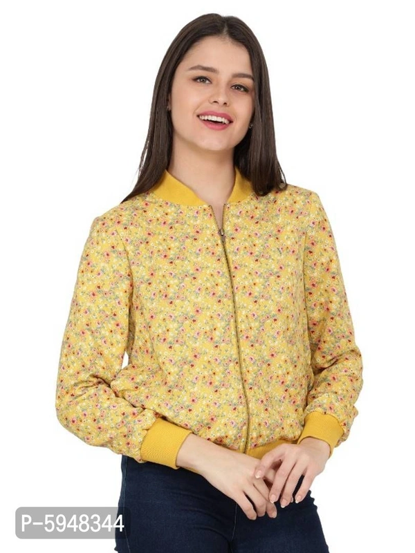 Trendy Printed Bomber Jackets - L