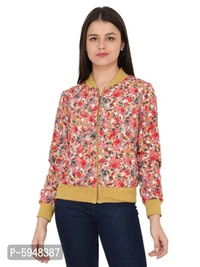 Trendy Printed Bomber Jackets - S