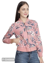 Trendy Printed Bomber Jackets - S