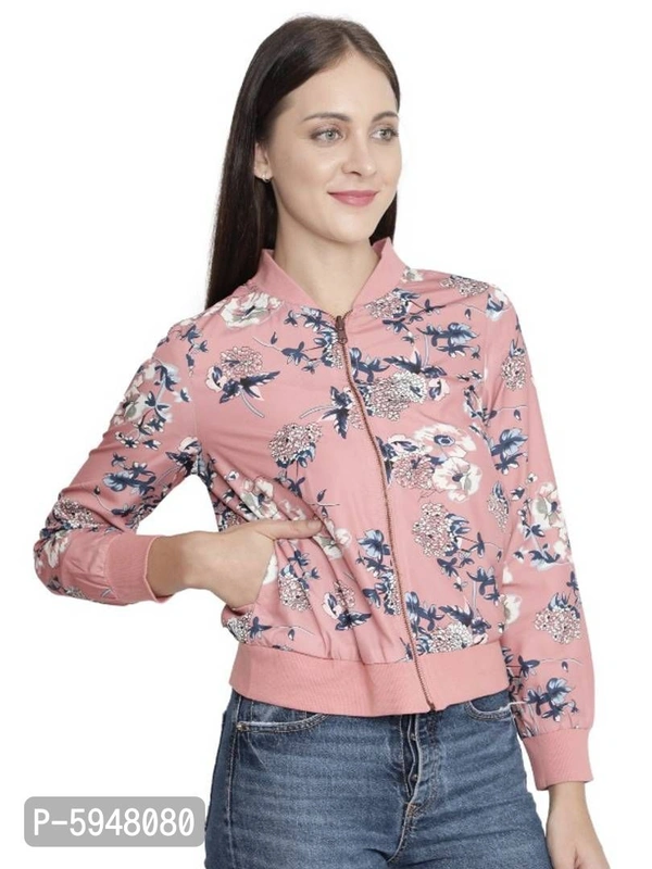 Trendy Printed Bomber Jackets - S