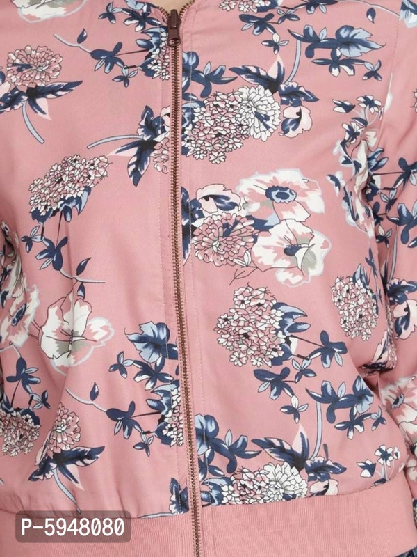 Trendy Printed Bomber Jackets - S