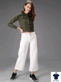 M Moddy Women Dark Green Color Solid Jackets - L