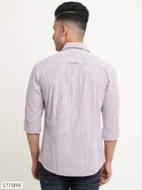 Flyrs Club Cotton Striped Flim Fit Shirts  - XL