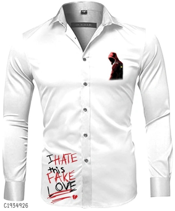 Polycotton Stribes Full Sleves Shirts  - L