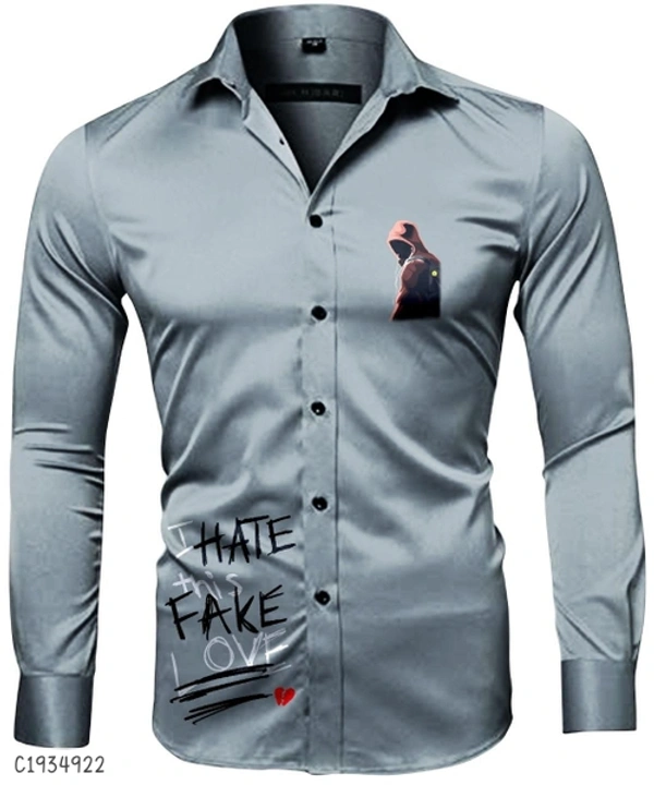 Polycotton Stribes Full Sleves Shirts  - M