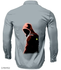 Polycotton Stribes Full Sleves Shirts  - L