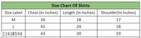 Cotton Solid Full Sleeves Shirts  - M