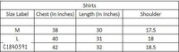 Cotton Solid Full Sleeves Shirts  - M