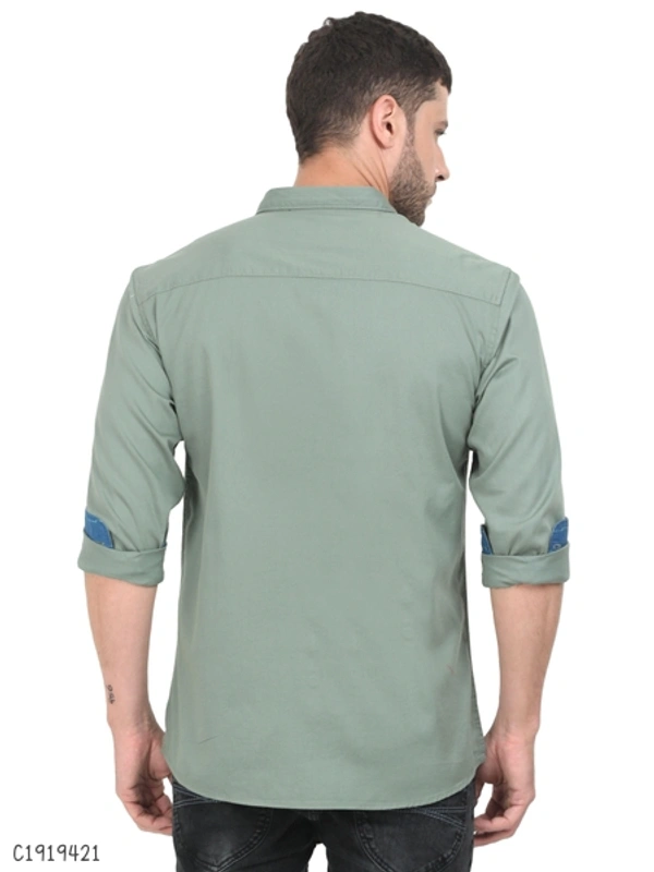 Cotton Blend Full Sleeve Shirts - L