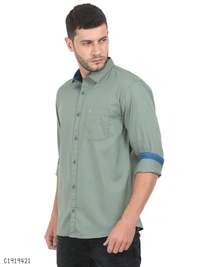 Cotton Blend Full Sleeve Shirts - L