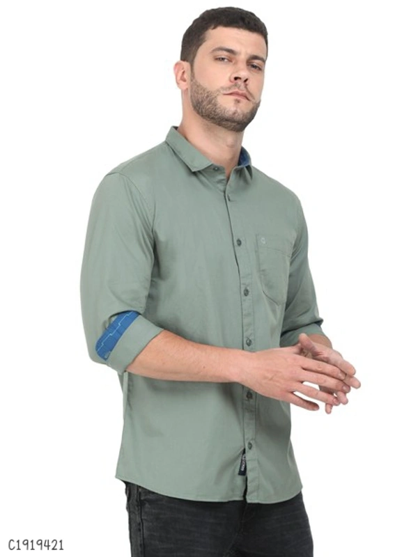 Cotton Blend Full Sleeve Shirts - XL