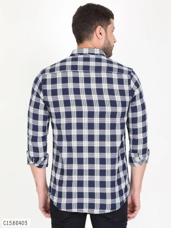 Cotton Blend Full Sleeve Shirts - L