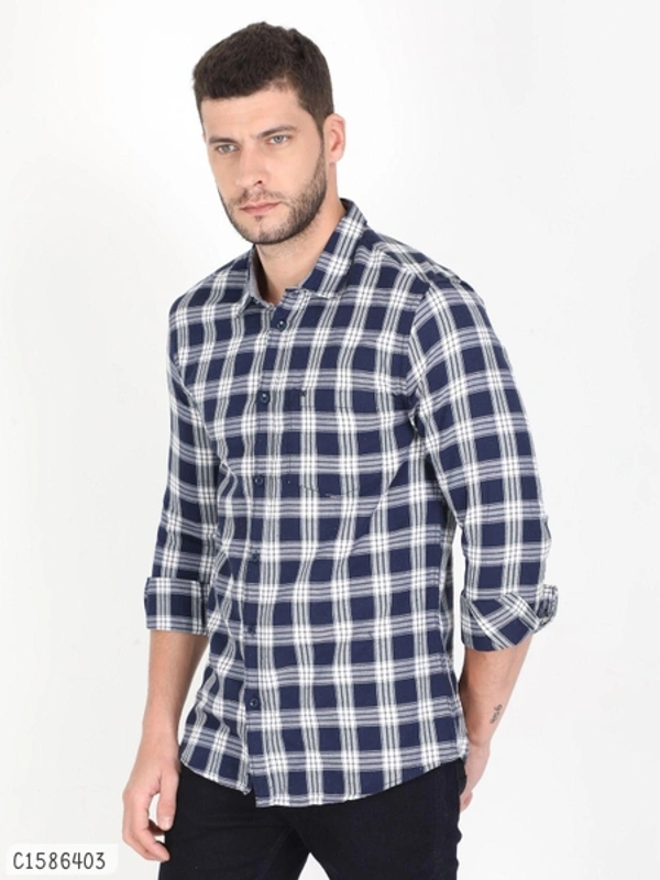 Cotton Blend Full Sleeve Shirts - XL