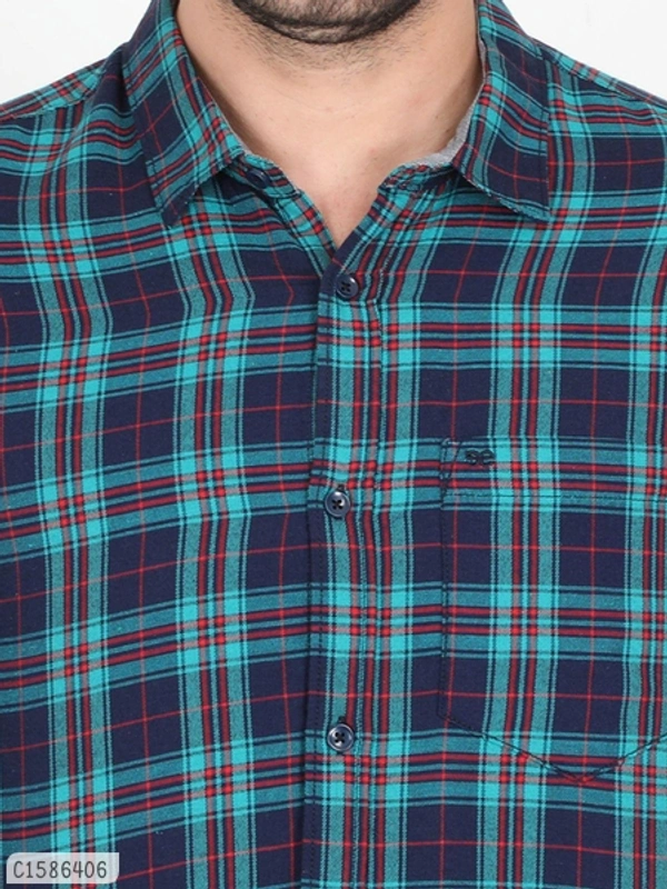 Cotton Blend Full Sleeve Shirts - M
