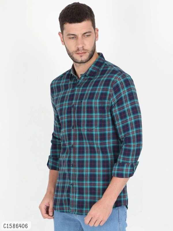 Cotton Blend Full Sleeve Shirts - XL