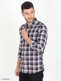 Cotton Blend Full Sleeve Shirts - M