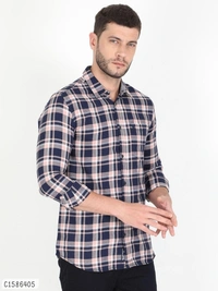 Cotton Blend Full Sleeve Shirts - M